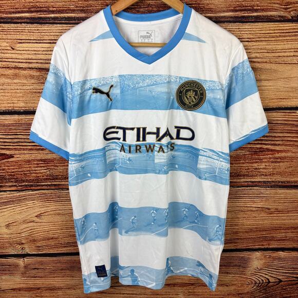 Puma Other - Puma Manchester City #15 Striped Soccer Jersey